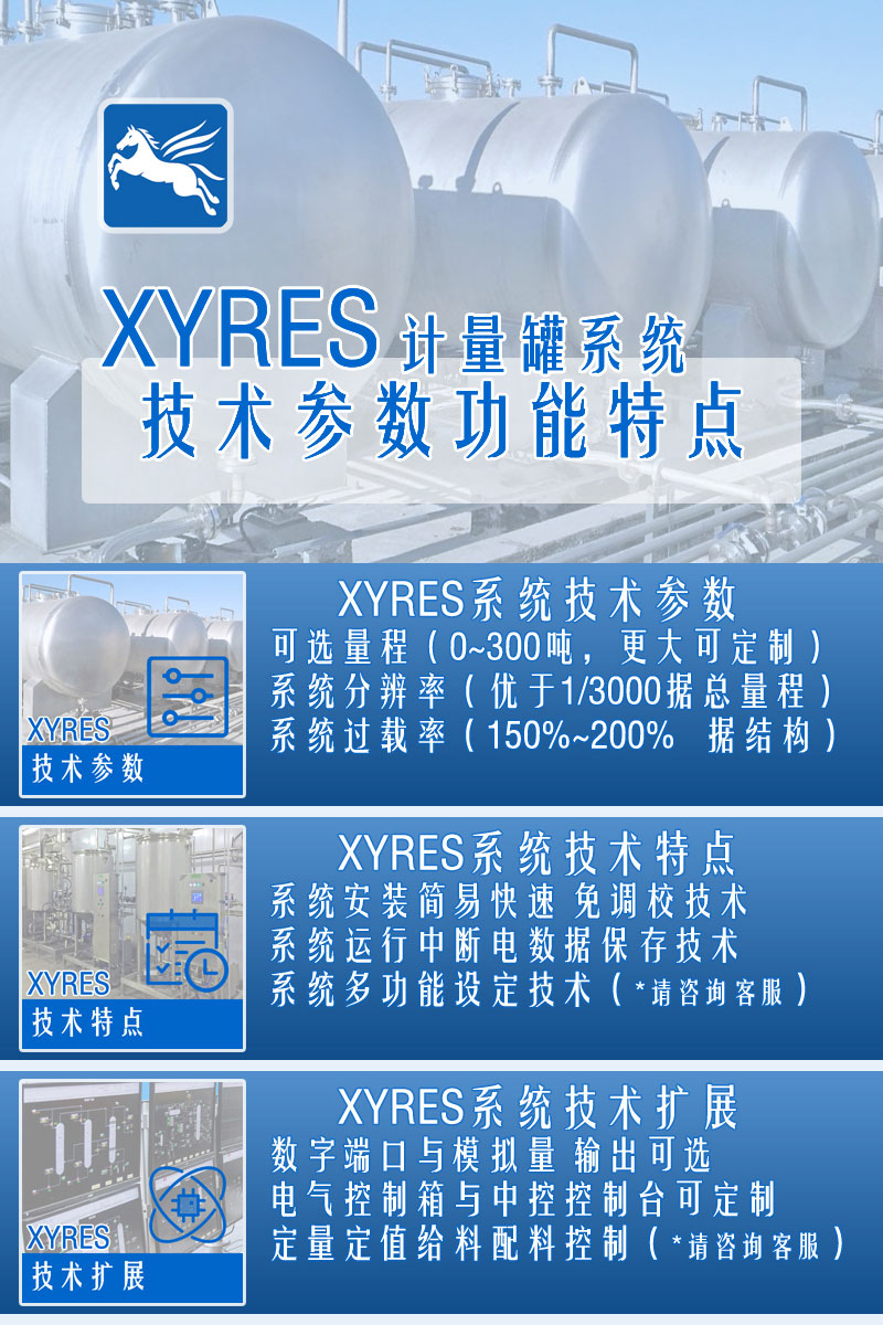 XYRES電子稱重式計量罐系統(tǒng) 配置參數